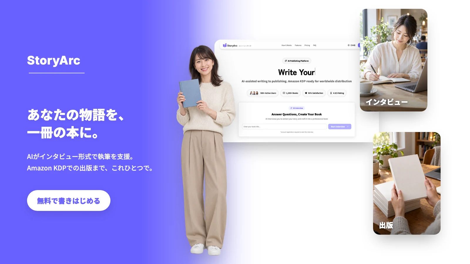 StoryArc:AIがインタビューし、その答えを一冊の本にするWebアプリ